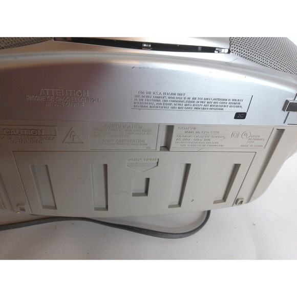 Sony CFD-S350 CD Player | 7D CD-R/RW Playback Wide Directional Convex Speakers - Picture 7 of 9